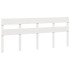 Estructura de cama sin colchón madera maciza blanca 200x200