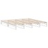 Estructura de cama sin colchón madera maciza blanca 200x200