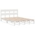 Estructura de cama sin colchón madera de pino blanco 135x190