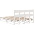 Estructura de cama sin colchón madera de pino blanco 135x190