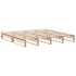 Estructura de cama sin colchón madera maciza de pino 180x200