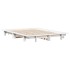 Estructura de cama sin colchón madera de pino blanca 140x200