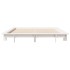 Estructura de cama sin colchón madera de pino blanca 150x200