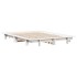 Estructura de cama sin colchón madera de pino blanca 150x200