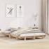 Estructura de cama sin colchón madera de pino maciza 120x200