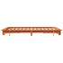 Estructura de cama sin colchón madera maciza marrón 135x190