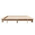 Estructura de cama sin colchón madera maciza de pino 135x190
