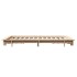 Estructura de cama sin colchón madera maciza de pino 135x190