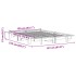 Estructura de cama sin colchón madera maciza de pino 135x190