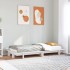 Estructura de cama sin colchón madera maciza blanca 90x190