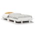 Estructura de cama sin colchón madera maciza blanca 90x190