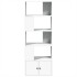 Estantería de madera de ingeniería blanca 70x36x189