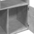 Estantería de madera de ingeniería gris hormigón 70x36x189
