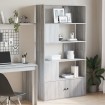 Estantería madera de ingeniería gris Sonoma 100x36x189 cm