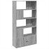 Estantería madera de ingeniería gris Sonoma 100x36x189