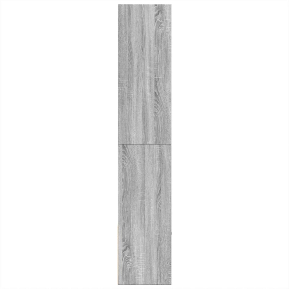Estantería madera de ingeniería gris Sonoma 100x36x189