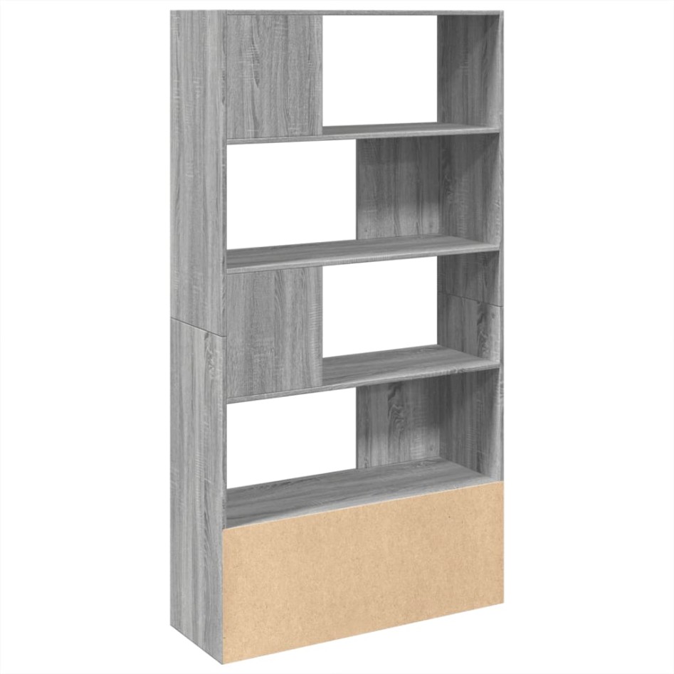 Estantería madera de ingeniería gris Sonoma 100x36x189