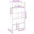 Estantería madera de ingeniería gris Sonoma 100x36x189