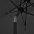 Sombrilla de jardín luces LED palo de aluminio antracita 300
