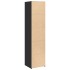 Aparador alto madera de ingeniería negro 45x41x185