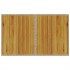 Mesa de jardín superficie de madera ratán PE beige 110x68x70