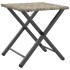 Juego de comedor de jardín plegable 5 pzas ratán PE gris