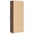 Aparador alto madera de ingeniería marrón roble 70x42,5x185