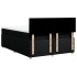 Cama box spring con colchón tela negro 140x190
