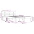 Estructura de cama madera maciza blanco Supe King 180x200