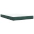 Cama box spring con colchón terciopelo verde oscuro 140x200