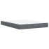 Cama box spring con colchón terciopelo gris oscuro 140x200