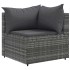 Set de muebles de jardín 6 pzas y cojines ratán sintético