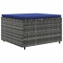 Set de muebles de jardín 4 pzas y cojines ratán sintético