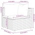 Set muebles de jardín 6 piezas y cojines ratán sintético