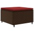 Set muebles de jardín 7 piezas y cojines ratán sintético