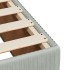 Cama box spring con colchón terciopelo gris claro 100x200