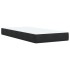 Cama box spring con colchón terciopelo negro 90x200