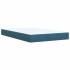Cama box spring con colchón terciopelo azul oscuro 120x200