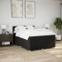 Cama box spring con colchón tela negro 140x190
