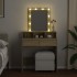 Tocador con luces LED color roble Sonoma 80x41x144,5