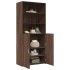Aparador de madera de ingeniería marrón roble 80x42,5x185