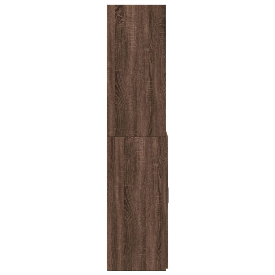 Aparador de madera de ingeniería marrón roble 80x42,5x185
