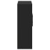 Aparador de madera de ingeniería negro 80x42,5x124