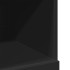 Aparador de madera de ingeniería negro 80x42,5x124