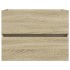 Set de mueble de baño 2 piezas cerámica y madera de