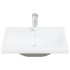 Set de mueble de baño 2 piezas cerámica y madera de