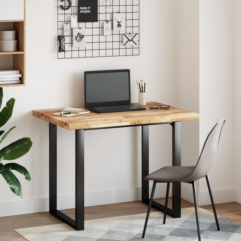 Tablero de mesa rectangular madera maciza acacia 80x70x4