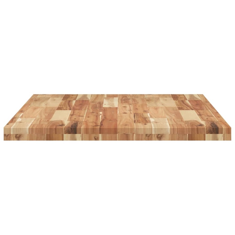 Tablero de mesa rectangular madera maciza acacia 80x70x4