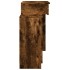 Tocador con luces LED roble ahumado 115x37x110,5