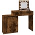 Tocador con luces LED roble ahumado 115x37x110,5
